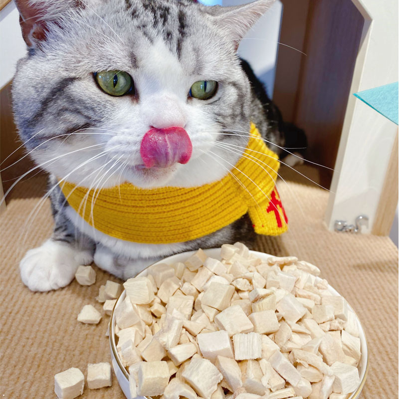 【美尼蜗】鲜肉冻干猫咪生骨肉猫狗零食鸡胸肉鸡肉丁幼猫成猫营养