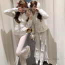 加厚保暖 可爱碎花羽绒衣冬季 森女系原创想去海边 酸甜小熊