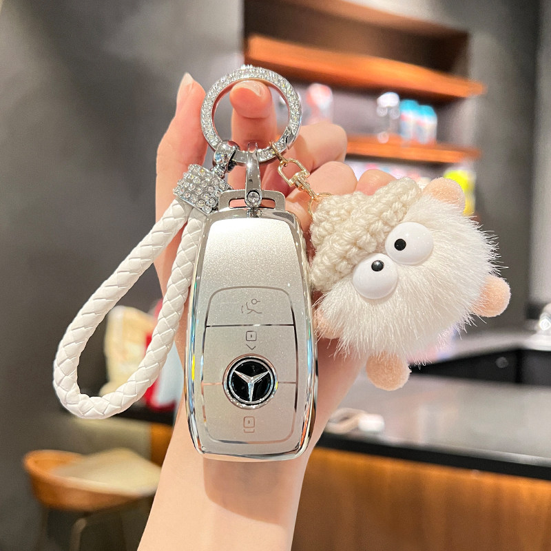 适用于奔驰e300l钥匙套c260l车a200l女g63壳glc/glb220/gle350扣