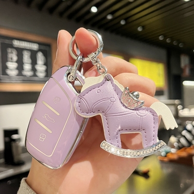 名爵6钥匙套5车zs五mg5女hs六6pro包木兰mg4天蝎座领航ev专用壳扣