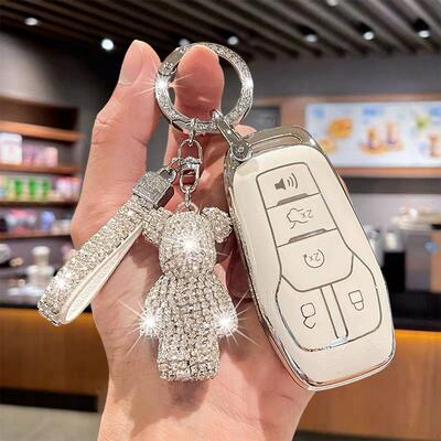 适用老款林肯MKZ钥匙套MKC/MKX专用汽车福特野马金牛座保护壳扣包