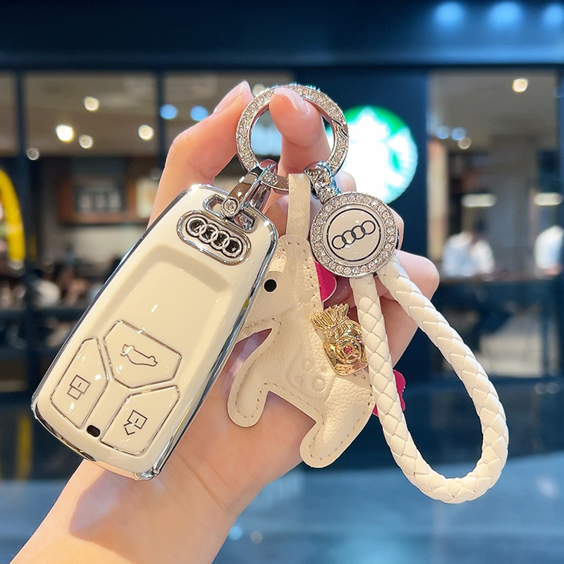 适用于奥迪A4L钥匙套Q5L汽车A5专用A6L A3 A6高级Q3女Q5壳Q7扣A7L