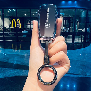 奔驰e300l钥匙套c260l车a200l高档gla glc壳gle350男glb200扣e260