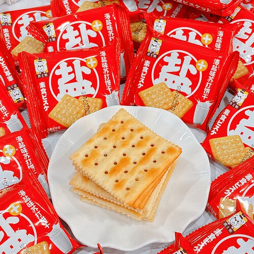 爵士熊海盐味苏打饼干2斤小包装散装称重饼干休闲零食