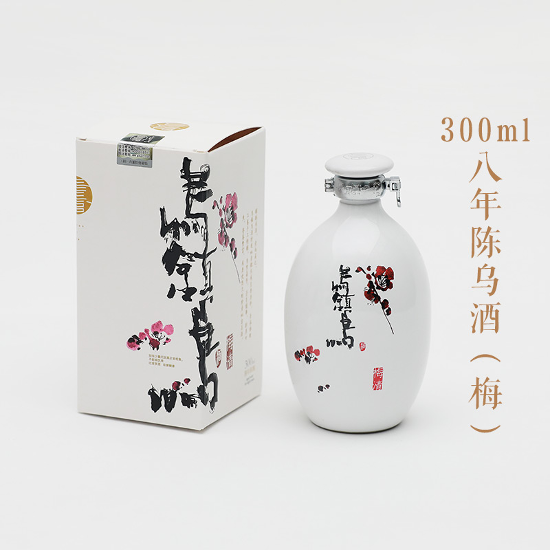 乌镇景区专卖乌镇乌酒黄酒糯米黄酒300ml12度八年陈梅兰竹菊单瓶