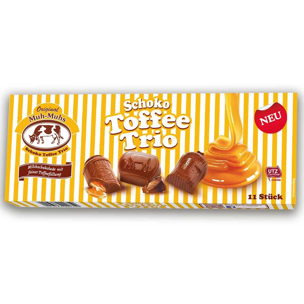 德国muh 太妃流心夹心牛奶巧克力 132g 11颗 圣诞巧克力糖果