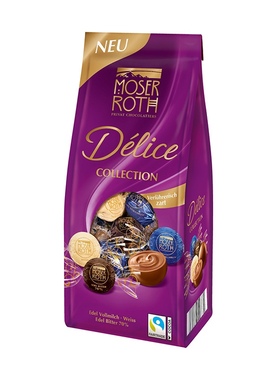 德国进口MOSER ROTH三口味混合巧克力软心球 140g