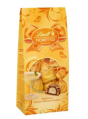 德国进口瑞士莲 lindt 蛋酒酒心松露脆芯巧克力 115g 礼袋