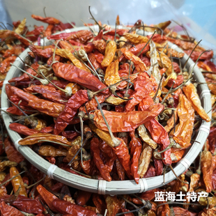 南雄霸王辣椒干500g粤北韶关农家自己种没硫黄干辣椒特辣香辣