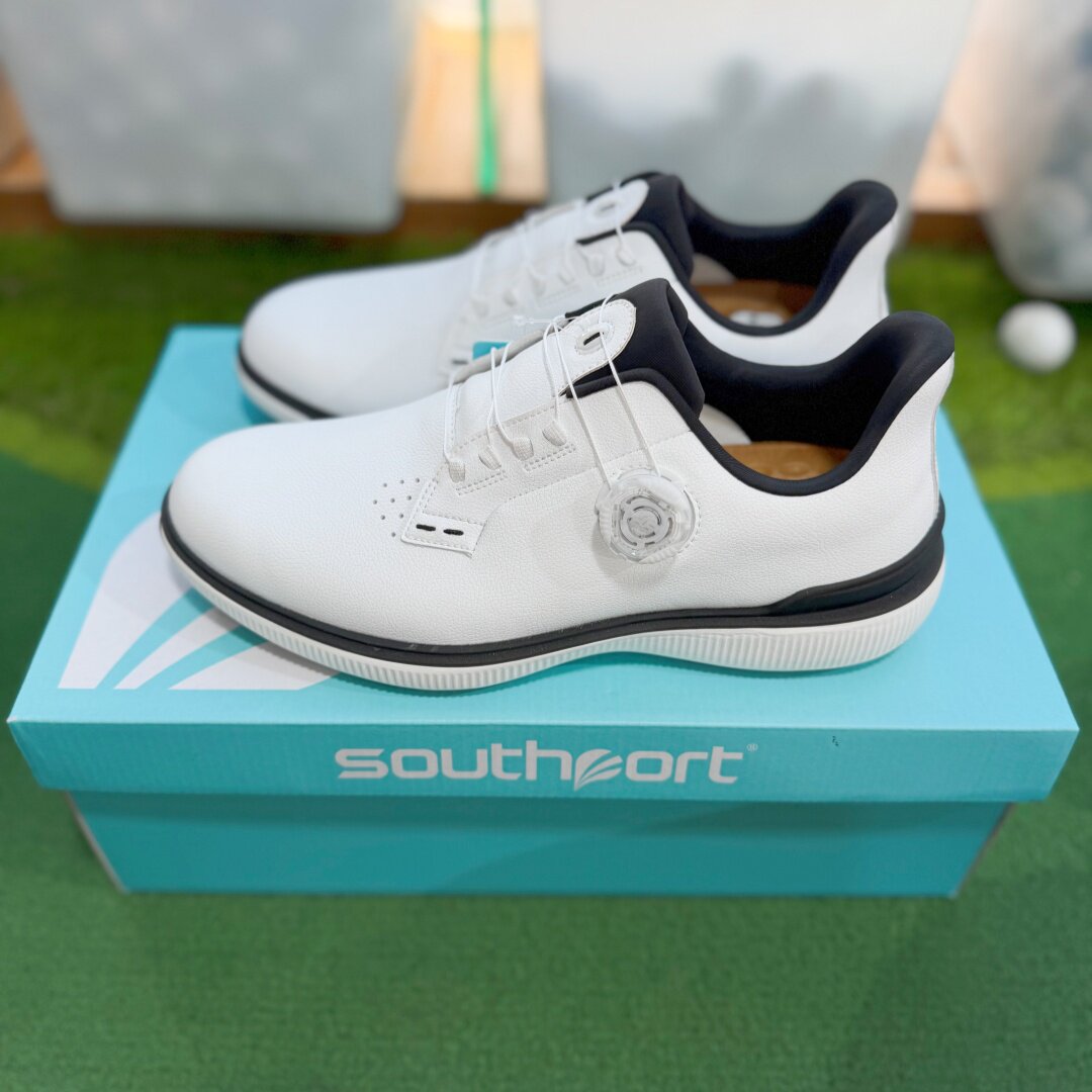 高尔夫球鞋男Southport 新款防水透气进口超纤皮纹golf运动旋钮鞋