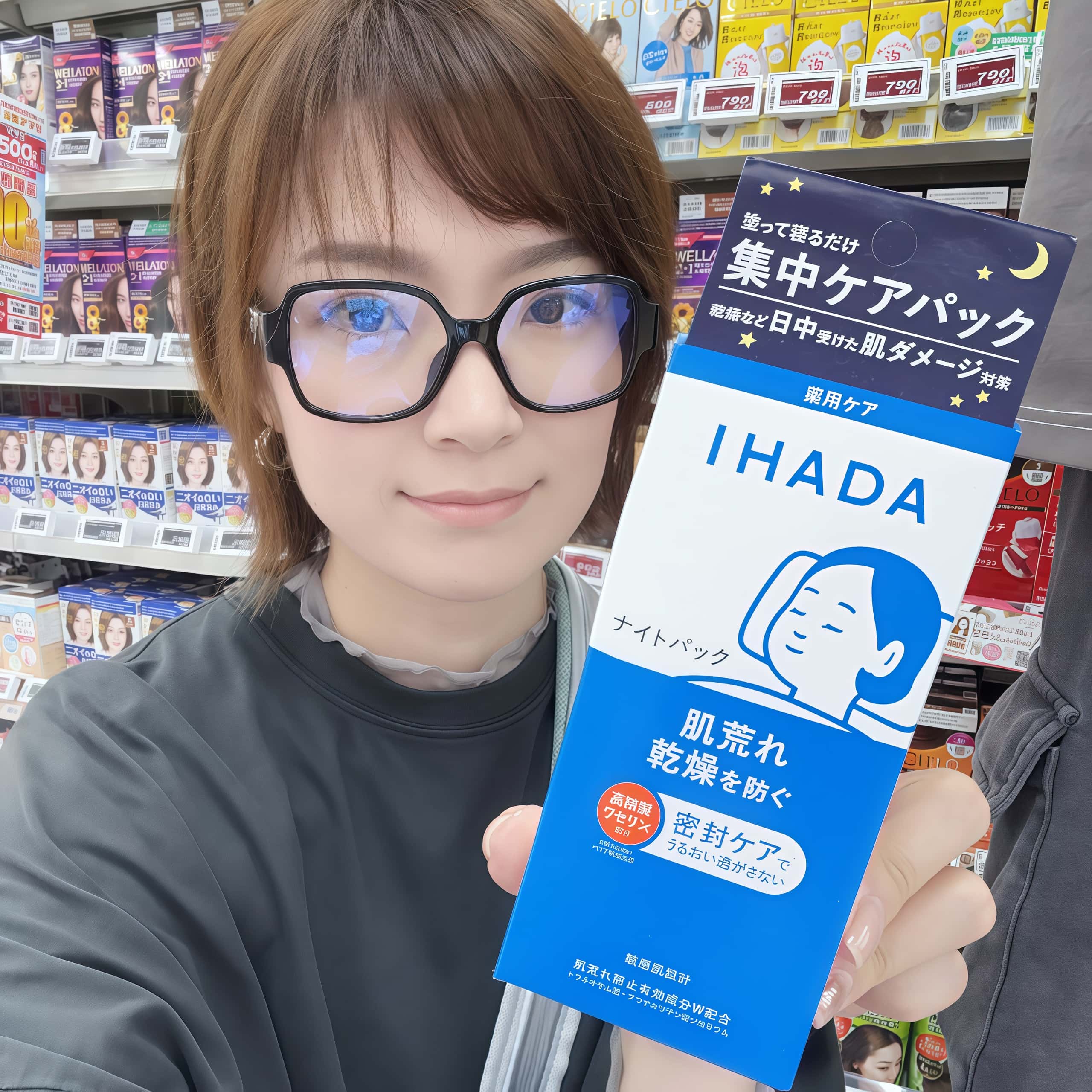 [保税]日本购 资生堂 IHADA 新品 睡眠面膜 温和保湿密集修护70g