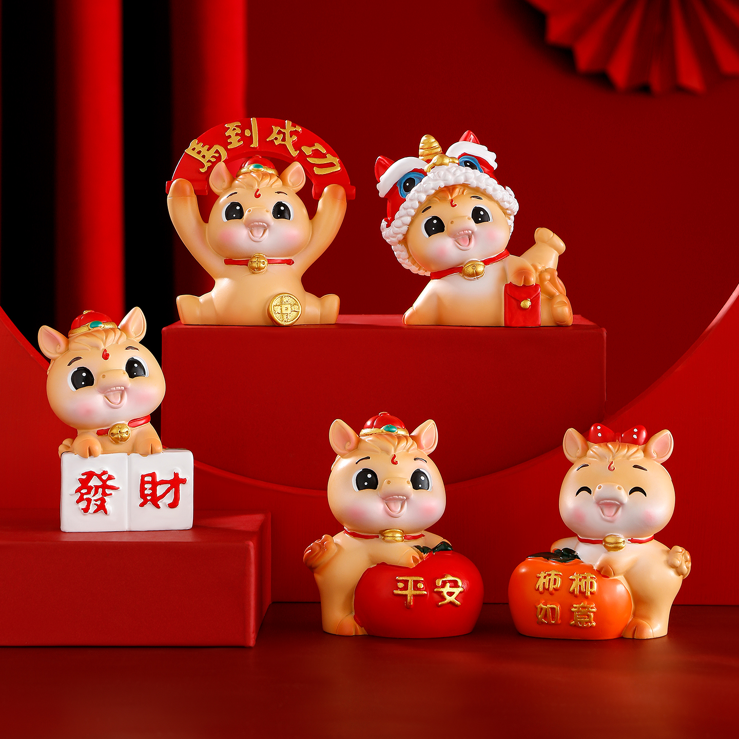 2026马上发财吉祥物摆件