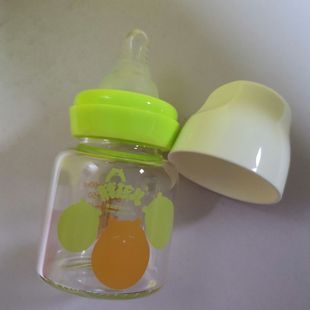 胖孩儿玻璃奶瓶标口60毫升新生儿小宝宝仿母乳超柔软小口径硅胶嘴