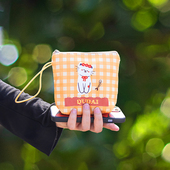 姨妈巾收纳包学生便携可爱大容量手腕装 m巾小包防水卫生巾收纳包