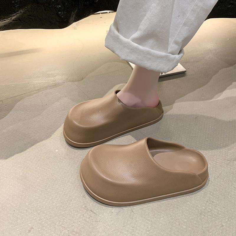 厚底包头拖鞋女夏爆款外穿一脚蹬勃肯半拖鞋居家医生手术室厨师鞋