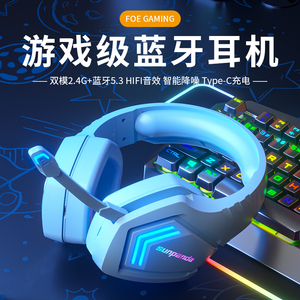 超长续航蓝牙耳机无线头戴式台式电脑笔记本新款2.4G游戏带麦克风