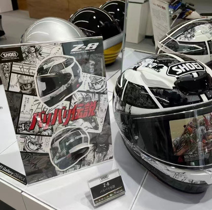 RY骑备部品 日本SHOEIZ8千纸鹤红蚂蚁X符号德国站黑粉新款虎全盔