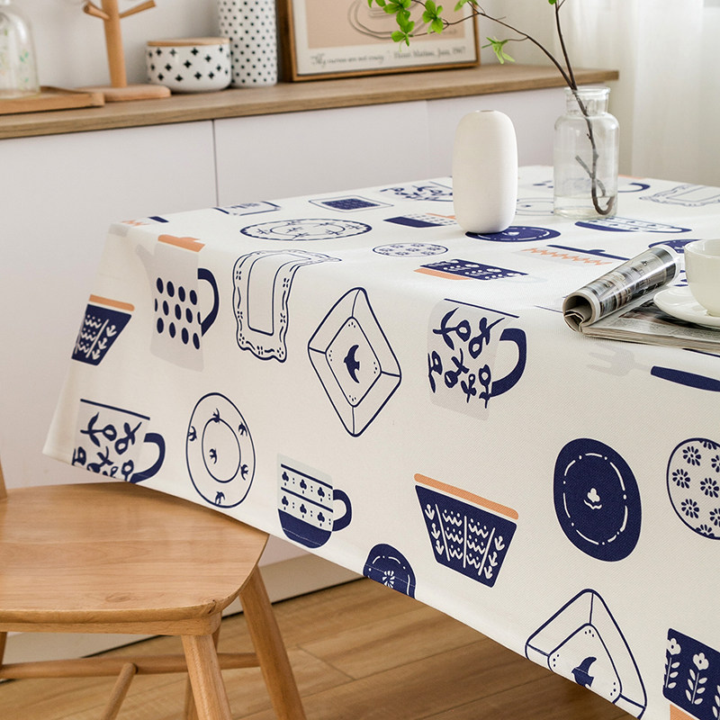 年欧式卉棉麻混纺防水时尚圆桌布正方形茶几客厅餐桌布,居家布艺,桌布,淘宝优惠券,粉丝福利购,淘宝优惠卷