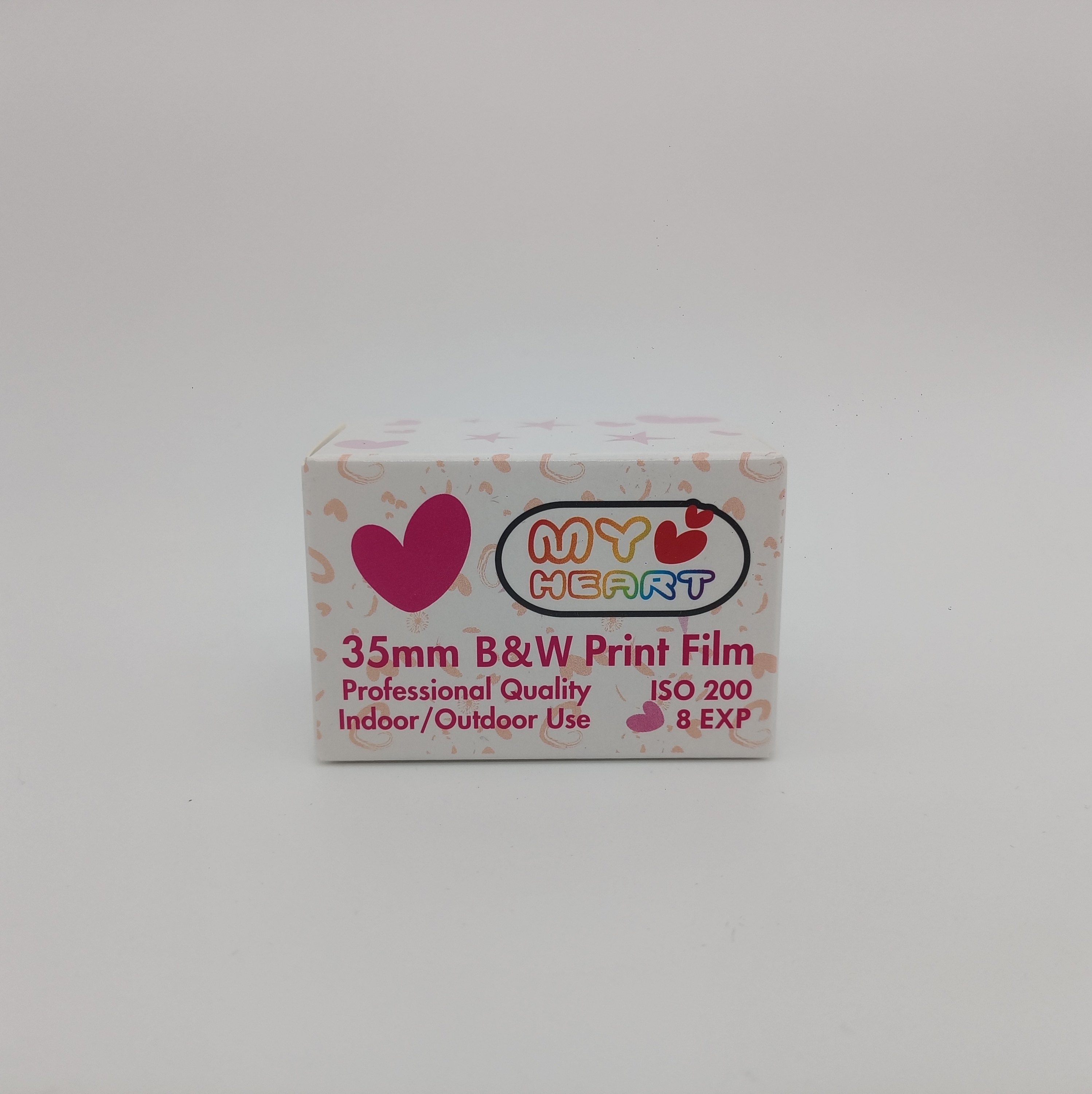 8张黑白胶卷练习卷200度防水复古照相机胶片爱心甜心135负片35mm