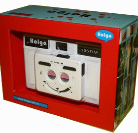 复古胶片相机HOLGA135TIM白色半格双格一体机135胶卷相机创意礼物