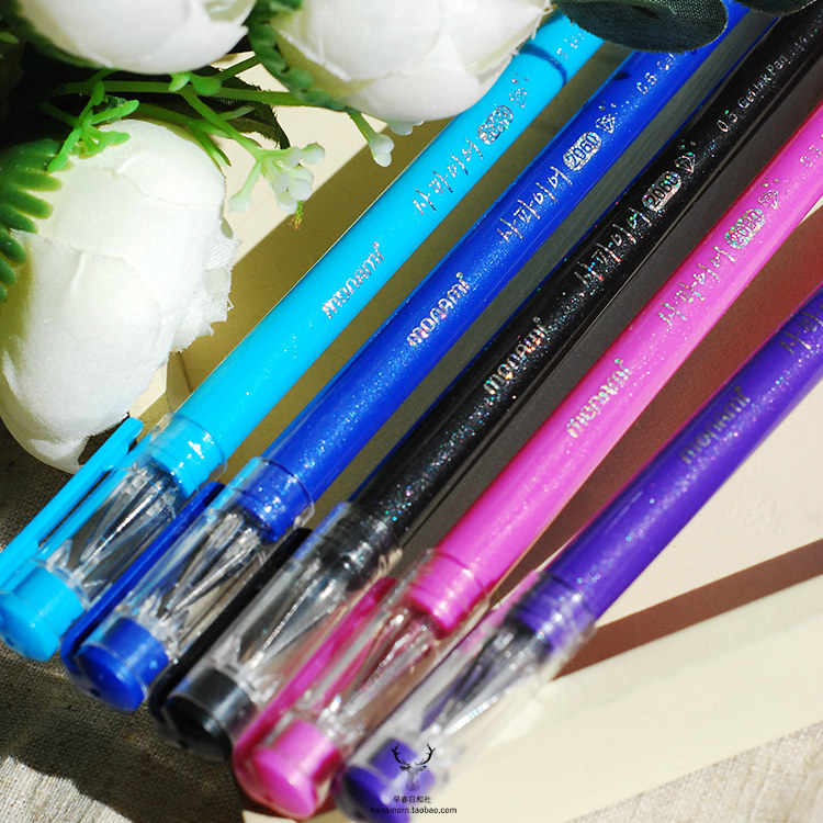 monami怀旧复古签字笔彩色中性笔学生手帐手写笔记针管水性笔