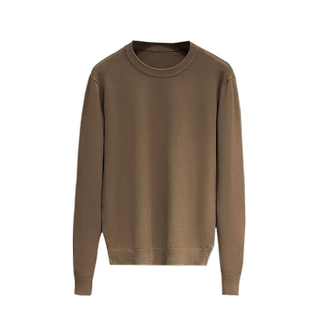 毛衣男圆领纯色内搭打底衫2025春秋新款商务休闲毛线衣针织衫男士