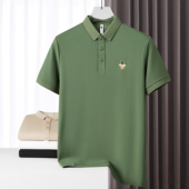 男士 潮流短袖 T恤2025夏季 高端小蜜蜂刺绣polo衫 新款 商务休闲翻领