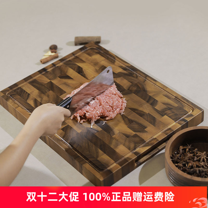 利快泰国原装进口相思木菜板家用切菜水果砧板实木案板双面菜板