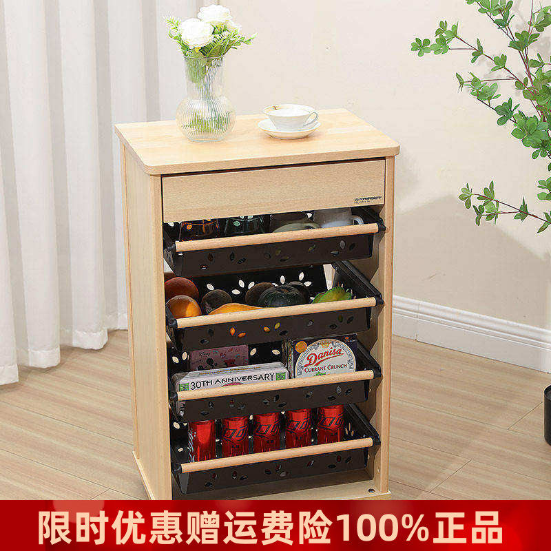 利快意大利进口厨房收纳推车 水果蔬菜餐边桌收纳置物架带轮子