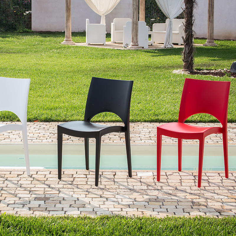 利快简约树脂扶手椅子