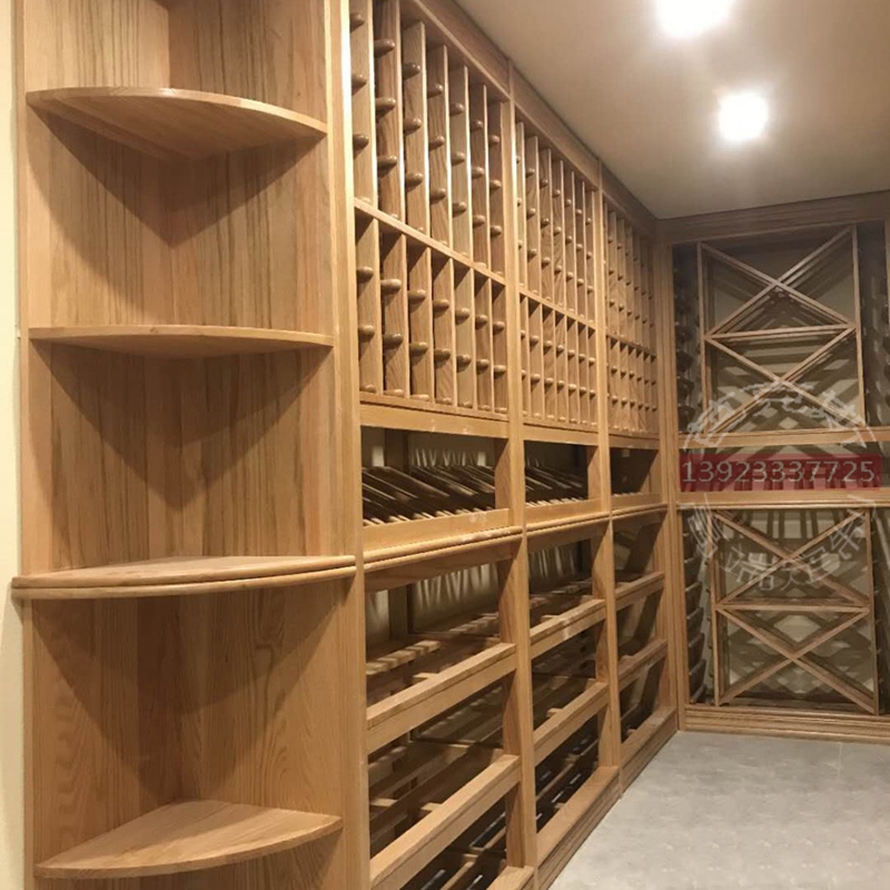 订制窄小空间实木恒温酒窖 藏酒房雪茄窖茶叶窖展柜酒柜工程 每方