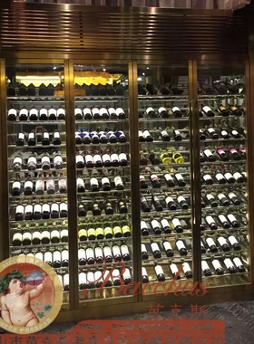 量身定制不锈钢酒窖酒柜 雪茄柜红酒柜 展示柜 恒温酒窖工程 每方