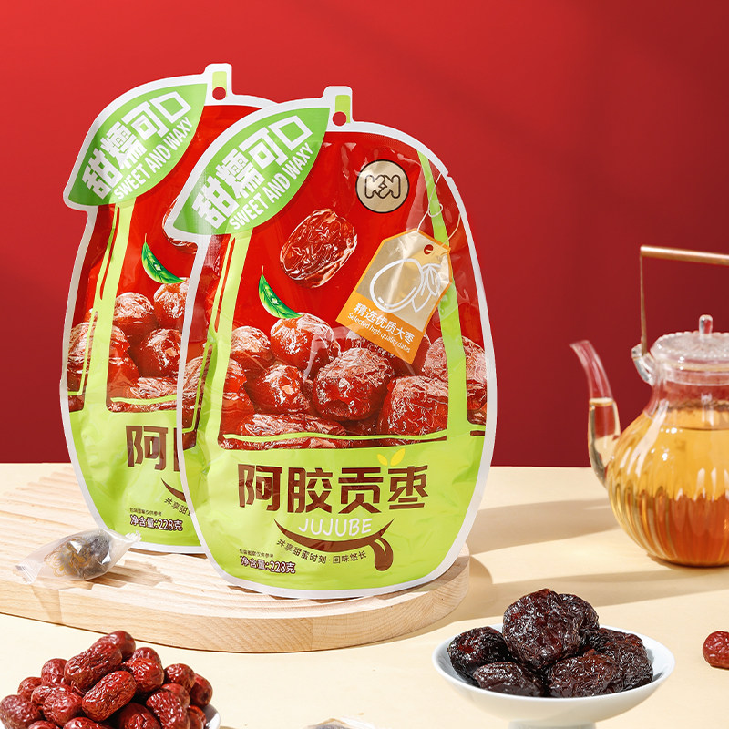 超友味KK阿胶贡枣228g蜜饯凉果干蜜枣独立包装办公室女生休闲零食