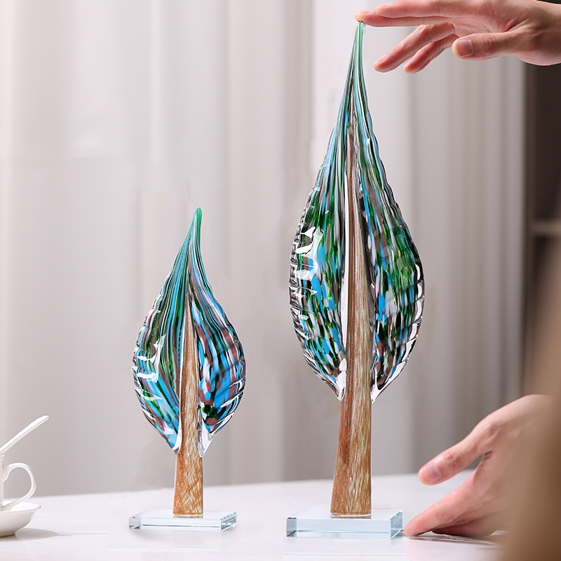 轻奢高端摆件玻璃装饰艺术品高级