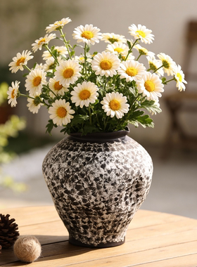 中古风复古陶瓷艺术装饰花瓶摆件