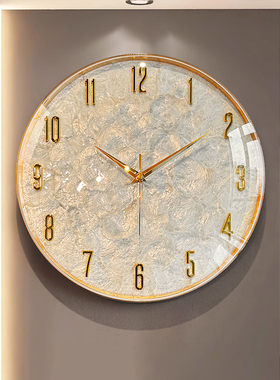 2025新款高端挂钟客厅轻奢时钟挂墙挂表大气现代简约静音创意钟表