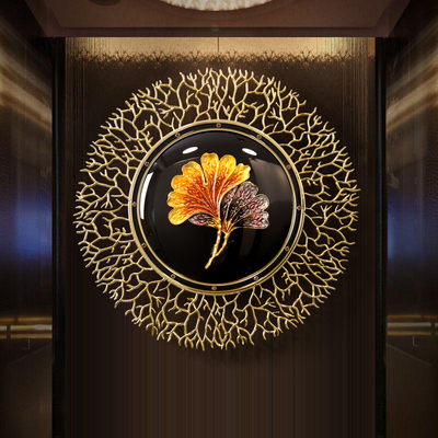 轻奢高档玄关高级感入户门背景墙装饰品墙面挂件客厅沙发墙上创意