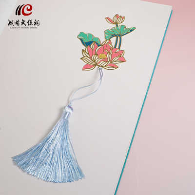 小清新书签植物花朵金属创意古风