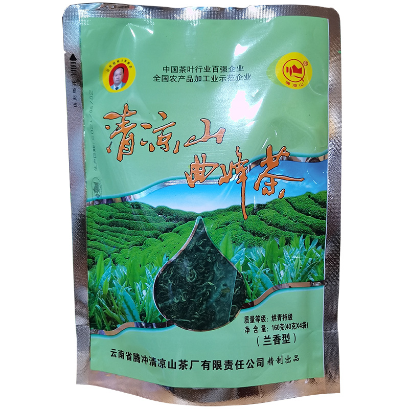 160克清凉山绿茶炒青特级40GX4袋