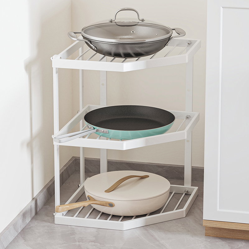 转角置物架厨房台面三角调料品架