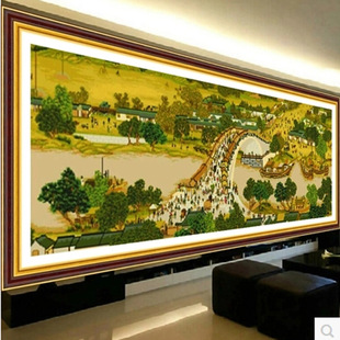 十字绣钻石画清明上河图 5d魔方钻石画套件古典风景图