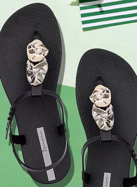 巴西Ipanema依帕凉鞋女亮片新款夏季外穿夹脚沙滩果冻仙女时尚ins