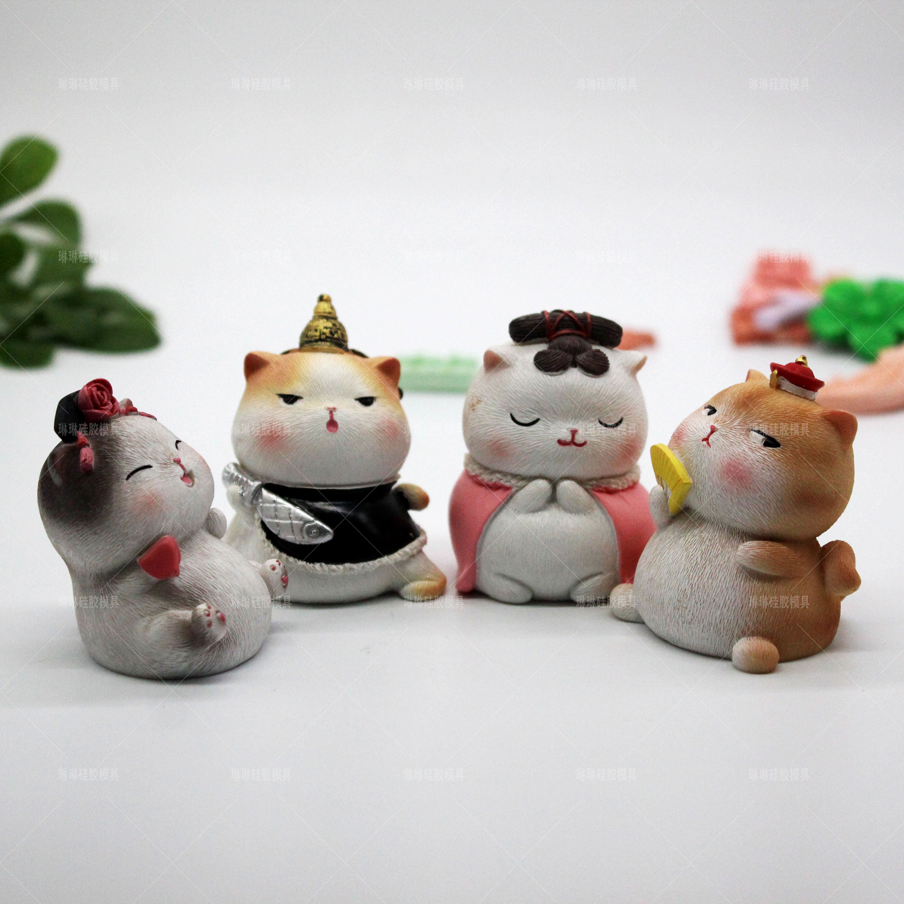 猫咪车载香薰甜品手工皂石膏模