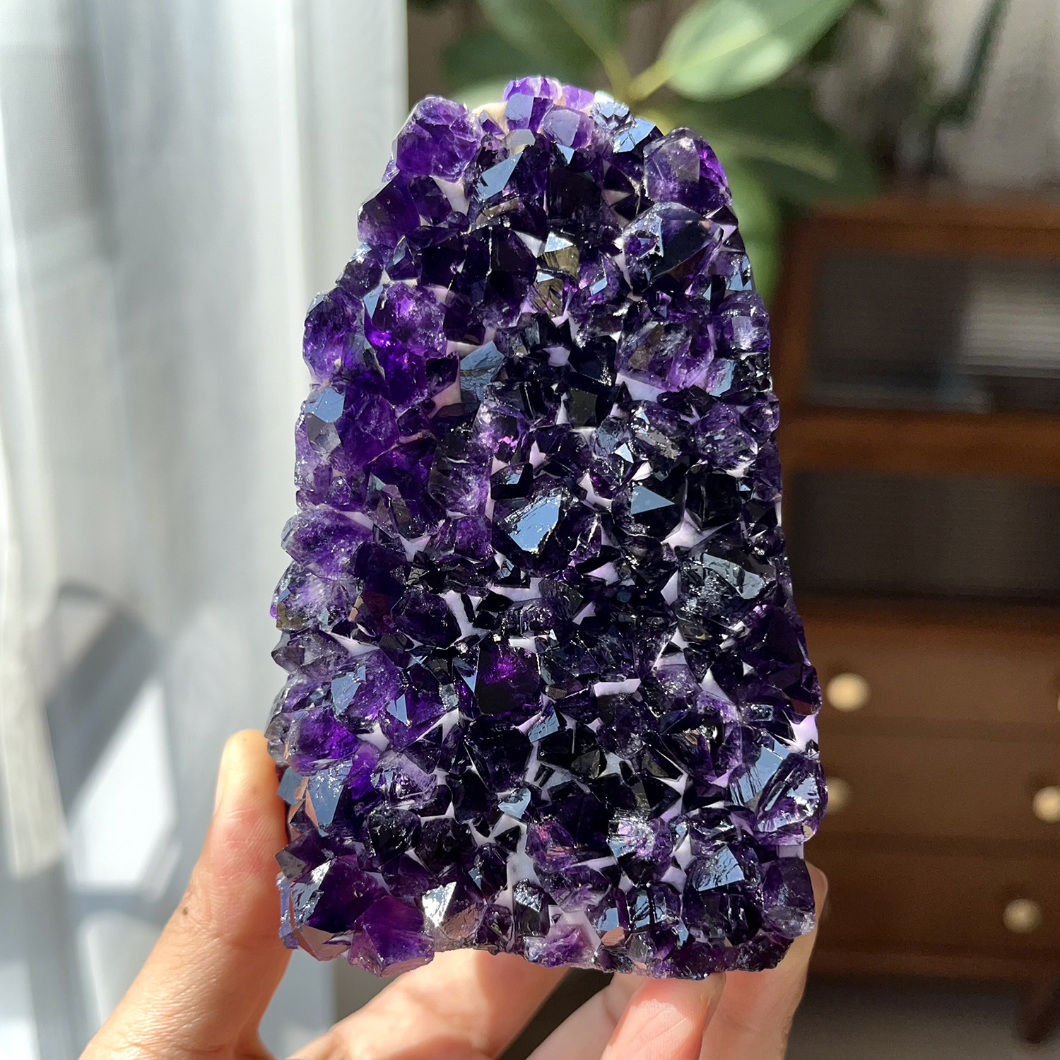 天然乌拉圭紫水晶摆件