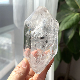 天然云贵闪灵水晶骸骨水胆闪灵彩虹原石高频能量水晶矿石一物一图