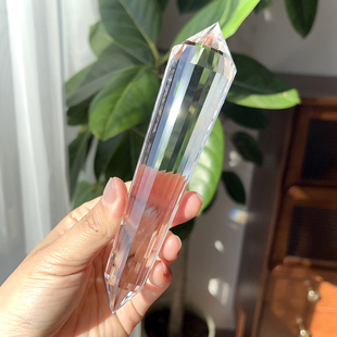 天然喜马白水晶沃格尔24面净体白水晶双尖高频能量水晶一物一图