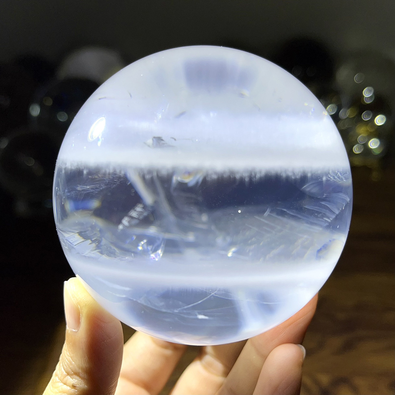 天然白幽灵兔毛千层球
