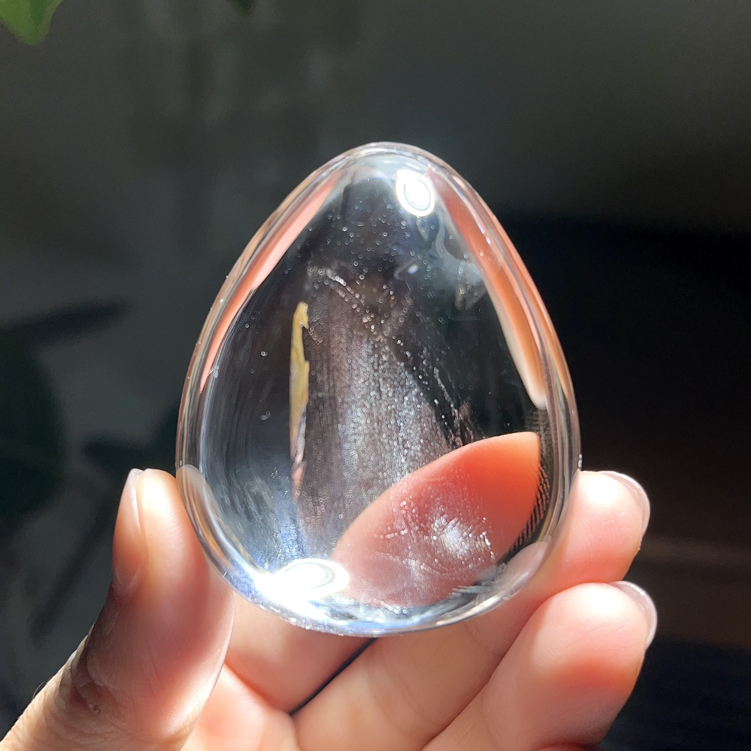 天然精品喜马白水晶把玩