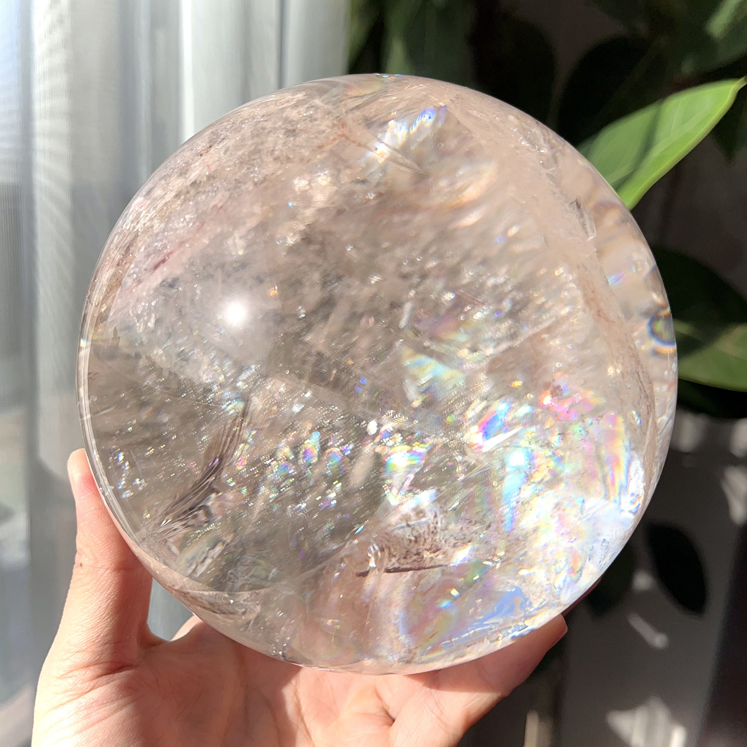 天然喜马粉阿赛彩虹球高频粉阿赛球直径12.5cm能量水晶球一物一图,饰品/流行首饰/时尚饰品新,奇石,淘宝优惠券,粉丝福利购,淘宝优惠卷