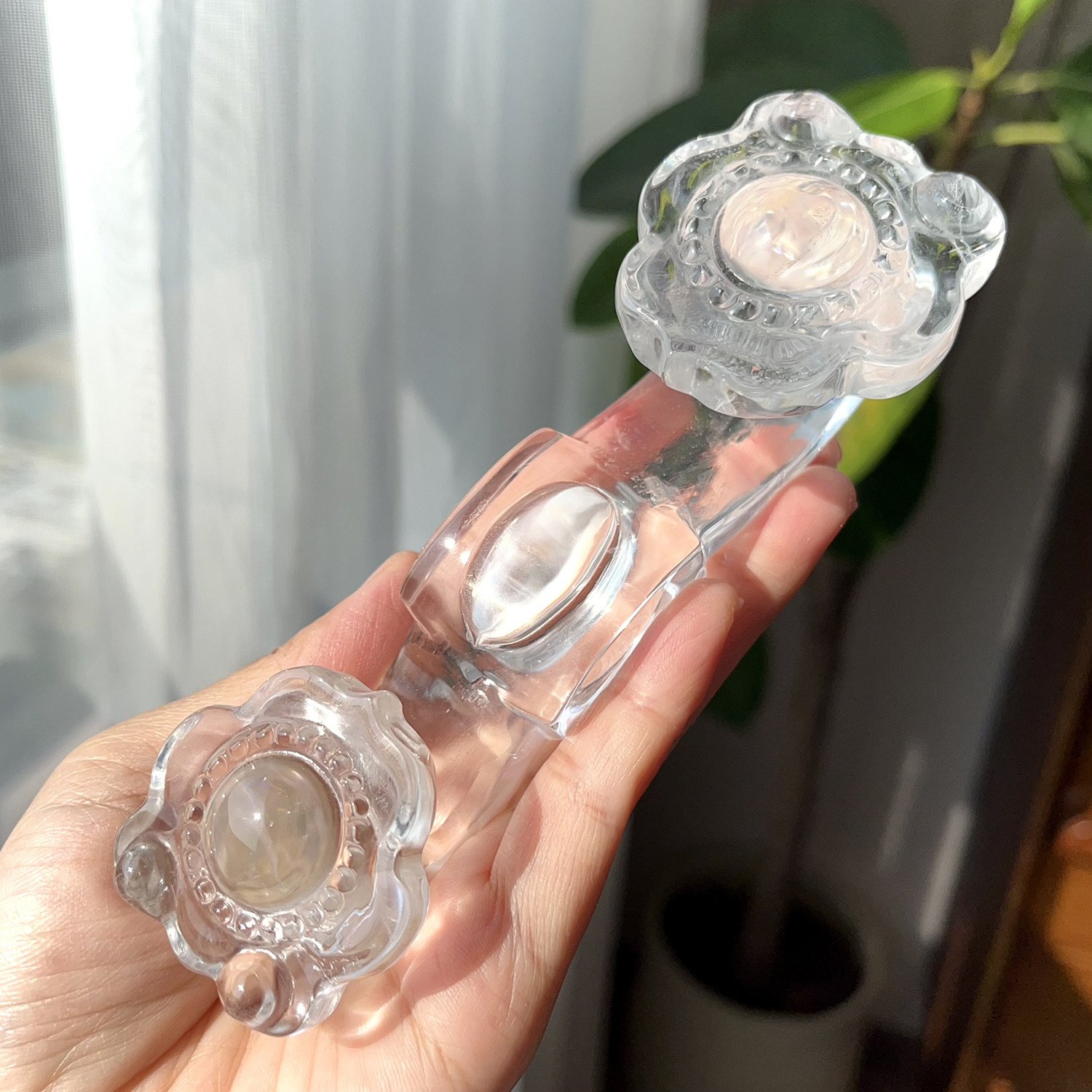 天然白水晶吉祥如意摆件